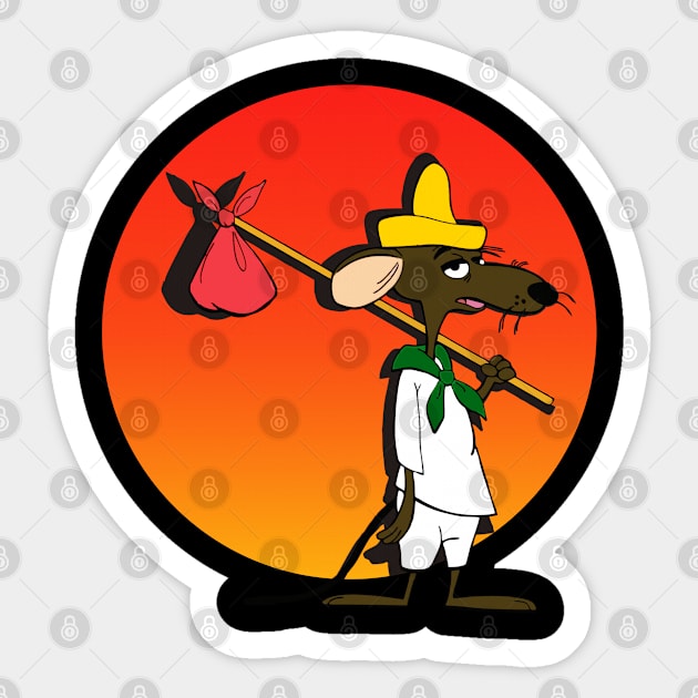 Slow Poke Rodriguez Sticker by NYOLONG.ART